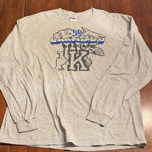 Gildan Heavy Cotton Gray Tee University of Kentucky